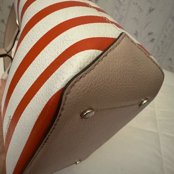 Kate Spade Striped Pink and Red Bucket Bag - Picture 8 of 16